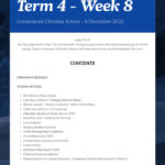 Newsletter Term 4 Week 8